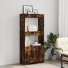vidaXL Skř&iacute;ň highboard kouřov&yacute; dub 63 x 33 x 140 cm kompozitn&iacute; dřevo
