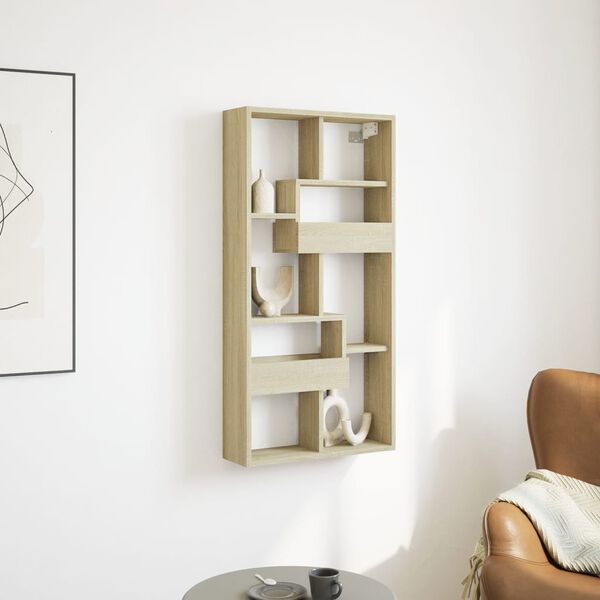 vidaXL N&aacute;stěnn&aacute; skř&iacute;ňka dub sonoma 50 x 15 x 100 cm kompozitn&iacute; dřevo