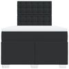 vidaXL Box spring postel s matrac&iacute; čern&aacute; 120 x 200 cm uměl&aacute; kůže