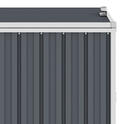 vidaXL Trojitý přístřešek na popelnice šedý 213 x 81 x 121 cm ocel
