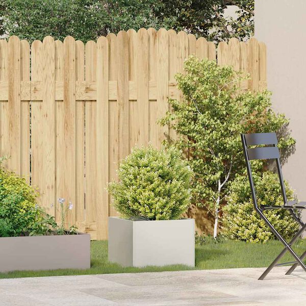 vidaXL Truhlík bílý 40x40x30 cm ocel