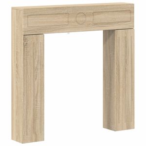 vidaXL R&aacute;m krbu Dub sonoma 102 x 18 x 100,5 cm Kompozitn&iacute; dřevo