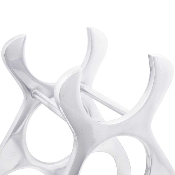 vidaXL Stojan na v&iacute;no Stř&iacute;brn&aacute; 32 x 14 x 37,5 cm Hlin&iacute;k