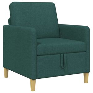 vidaXL Sofa s &uacute;ložn&yacute;m prostorem Tmavě zelen&aacute; 72 x 78 x 87 cm Polyester