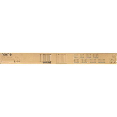 Noma Prodlužovací díl k zábraně Easy Pressure Fit 7 cm kov bílý 93682