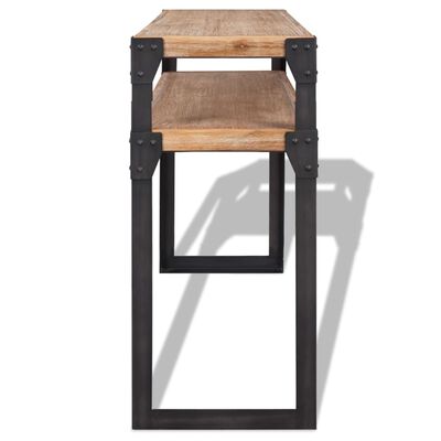 vidaXL Konzolový stolek z masivního akáciového dřeva 120x40x85 cm