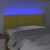 vidaXL Čelo postele s LED zelen&eacute; 90x5x78/88 cm textil