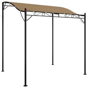 vidaXL Stř&iacute;&scaron;ka taupe 2 x 2,3 m 180 g/m&sup2; textil a ocel