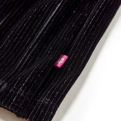 Dětská plisovaná sukně s lurexem černá 92