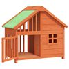 vidaXL Psí bouda hnědá 96 x 60,5 x 87 cm masivní borové dřevo