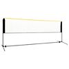 vidaXL Nastaviteln&aacute; badmintonov&aacute; s&iacute;ť 400 x 103 x 94&ndash;158 cm kov