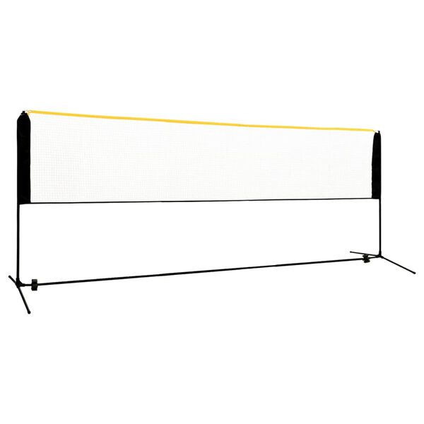 vidaXL Nastaviteln&aacute; badmintonov&aacute; s&iacute;ť 400 x 103 x 94&ndash;158 cm kov