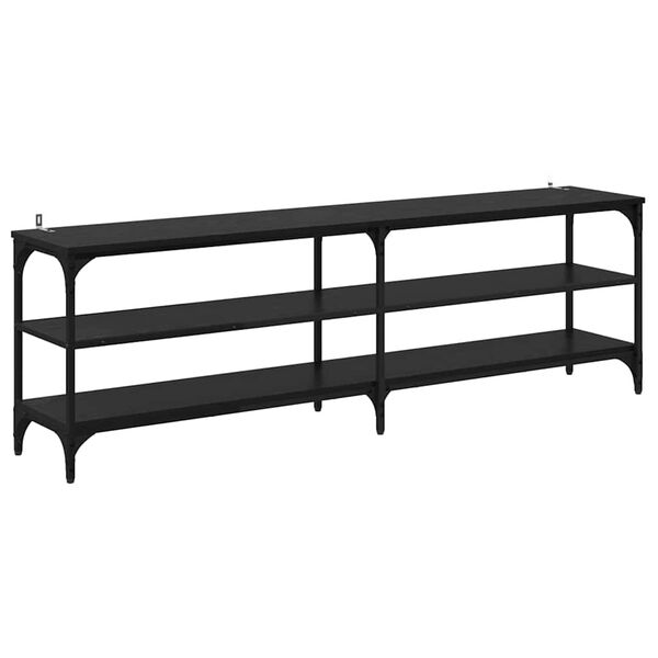 vidaXL Televizn&iacute; skř&iacute;ň Čern&yacute; dub 160 x 30 x 50 cm