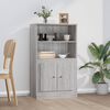 vidaXL Skř&iacute;ň highboard &scaron;ed&aacute; sonoma 60 x 35,5 x 103,5 kompozitn&iacute; dřevo