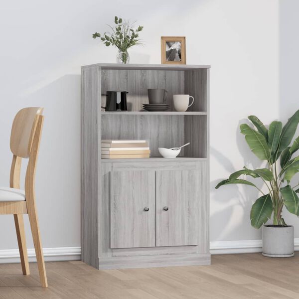vidaXL Skř&iacute;ň highboard &scaron;ed&aacute; sonoma 60 x 35,5 x 103,5 kompozitn&iacute; dřevo