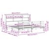 vidaXL Postel s knihovnou bez matrace 180 x 200 cm masivn&iacute; borovice