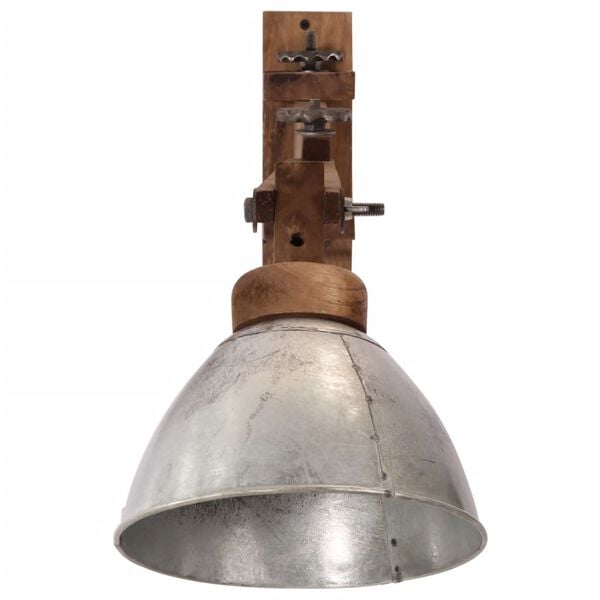 vidaXL N&aacute;stěnn&aacute; lampa 25 W vintage stř&iacute;brn&aacute; E27