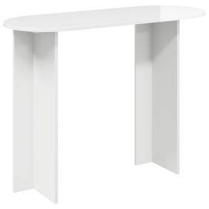 vidaXL Konzolov&yacute; stolek B&iacute;l&aacute; s vysok&yacute;m leskem 100 x 39,5 x 75 cm