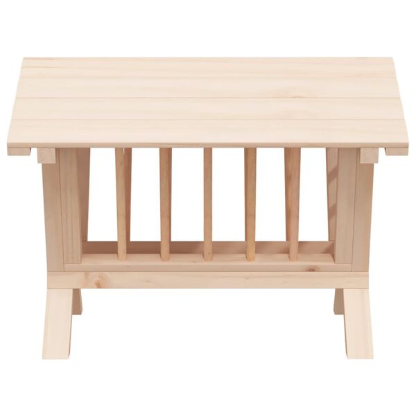 vidaXL Sen&iacute;k pro kr&aacute;l&iacute;ky 44 x 33 x 33 cm masivn&iacute; jedlov&eacute; dřevo