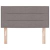 vidaXL LED hlavov&aacute; deska s LED p&aacute;sov&yacute;mi světly Taupe 100 cm Polyester
