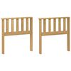 vidaXL Modul opěrek 2 pcs B&iacute;l&aacute; 60 x 6 x 61 cm Masivn&iacute; ak&aacute;tov&eacute; dřevo