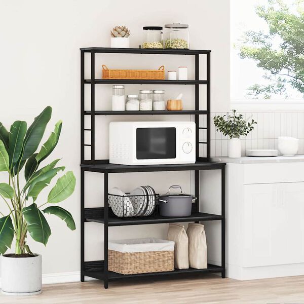 vidaXL Kuchyňsk&aacute; polička Čern&yacute; dub 100 x 40 x 168 cm kompozitn&iacute; dřevo