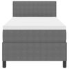 vidaXL Postel s boxspringem Světle šedá a bílá 203 x 90 x 88 cm