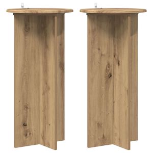 vidaXL Stojan na rostliny 2 ks Dub artisan 40 x 40 x 80 cm