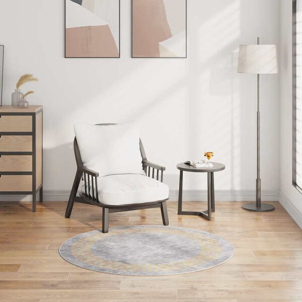 vidaXL Koberec prateln&yacute; ⌀ 120 cm &scaron;ed&yacute;