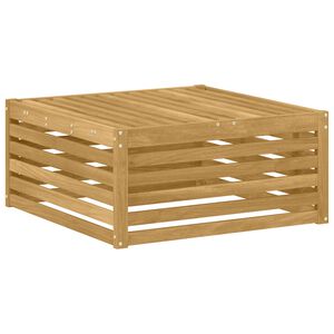 vidaXL Venkovn&iacute; podnožka Masivn&iacute; ak&aacute;tov&eacute; dřevo B&iacute;l&aacute; 79 x 79 x 37 cm