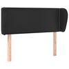 vidaXL Čelo postele typu u&scaron;&aacute;k čern&eacute; 93x23x78/88 cm uměl&aacute; kůže