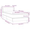 vidaXL Box spring postel s matrac&iacute; růžov&yacute; 90x220 cm samet