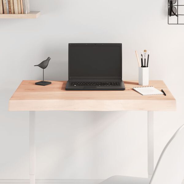 vidaXL Stoln&iacute; deska 80x60x(2-6) cm neo&scaron;etřen&yacute; masivn&iacute; dřevo živ&aacute; hrana