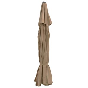 vidaXL N&aacute;hradn&iacute; potah na zahradn&iacute; slunečn&iacute;k taupe 515 cm