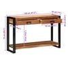 vidaXL Konzolov&yacute; stolek Hněd&aacute; 120 x 33 x 75 cm Masivn&iacute; ak&aacute;tov&eacute; dřevo
