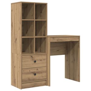 vidaXL Stůl Artisanov&yacute; dub 105,5 x 34 x 127 cm 2 ks