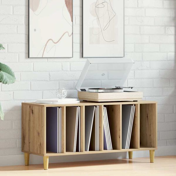 vidaXL Skř&iacute;ňka na LP desky dub artisan 100x38x48 cm kompozitn&iacute; dřevo