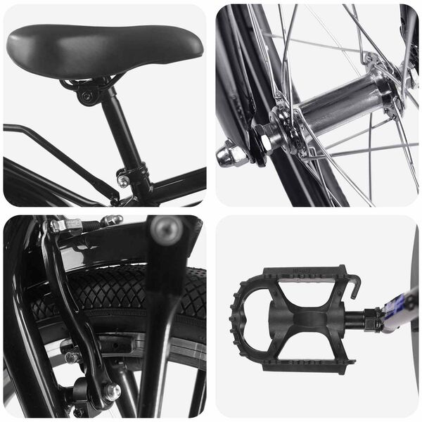 vidaXL Dětsk&eacute; Kolo 18 palců pro 5-7 let Čern&aacute;