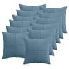 vidaXL Povlak na pol&scaron;t&aacute;ř 12 pcs ALMELO Modr&aacute; 40 x 40 cm man&scaron;estr