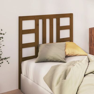 vidaXL Čelo postele medově hnědé 106 x 4 x 100 cm masivní borovice