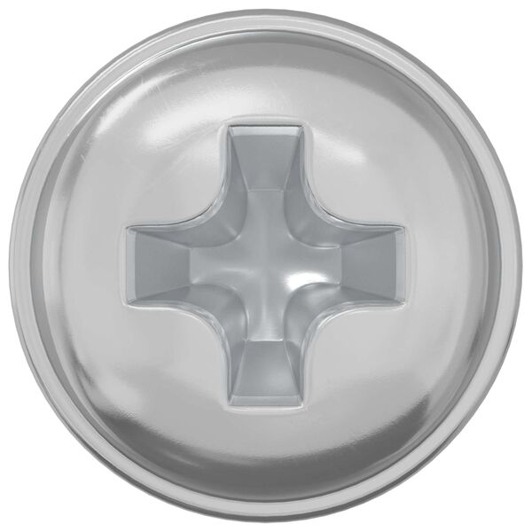 vidaXL Z&aacute;mkov&eacute; &scaron;rouby Jednobarevn&yacute; 2 pcs Stř&iacute;brn&aacute; M4 x 5 mm Železo