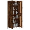vidaXL Skř&iacute;ň highboard kouřov&yacute; dub 69,5 x 34 x 180 cm kompozitn&iacute; dřevo
