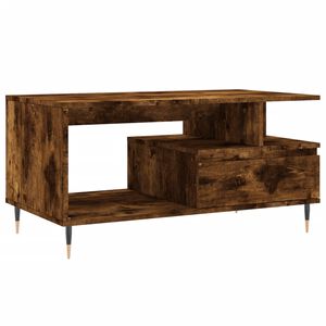 vidaXL Konferenčn&iacute; stolek kouřov&yacute; dub 90x49x45 cm kompozitn&iacute; dřevo