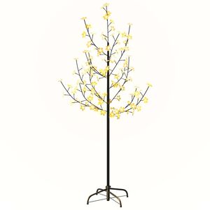vidaXL Rozkvetl&aacute; tře&scaron;eň s 84 tepl&yacute;mi b&iacute;l&yacute;mi LED 120 cm