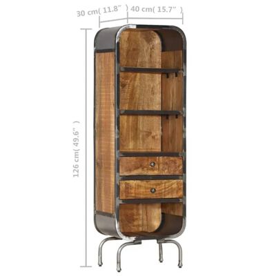 vidaXL Skříň 40 x 30 x 126 cm masivní mangovníkové dřevo