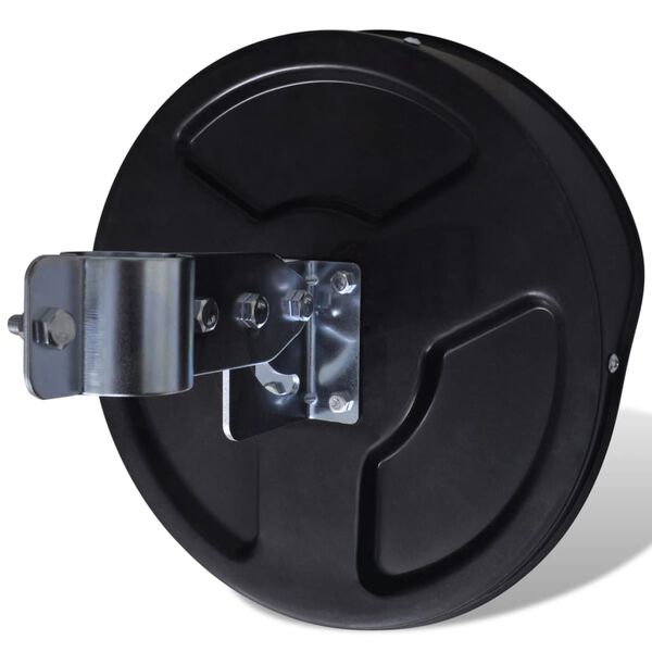 vidaXL Dopravní vypouklé zrcadlo PC plast černé 30 cm venkovní