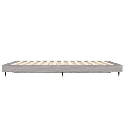 vidaXL Rám postele šedý sonoma 120 x 190 cm kompozitní dřevo