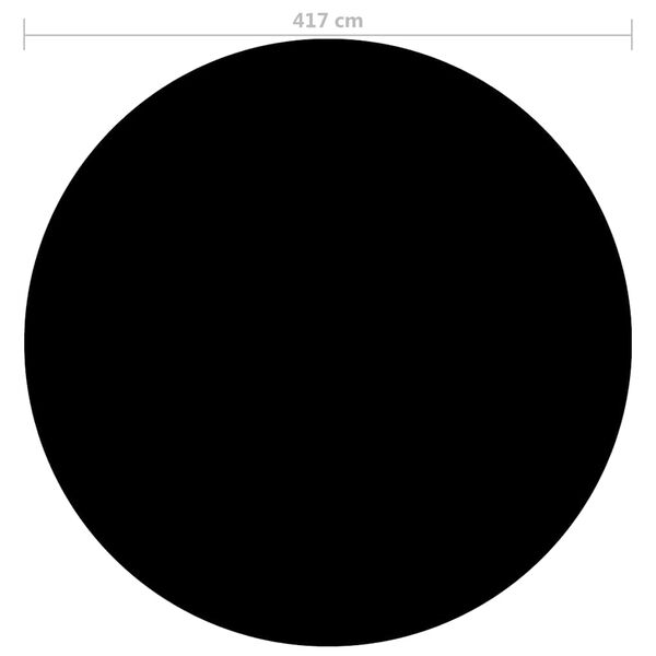vidaXL Kryt na baz&eacute;n čern&yacute; 417 cm PE