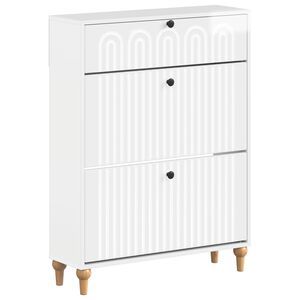 vidaXL Skř&iacute;ň na obuv ALKMAAR 78 x 24 x 103 cm Kompozitn&iacute; dřevo