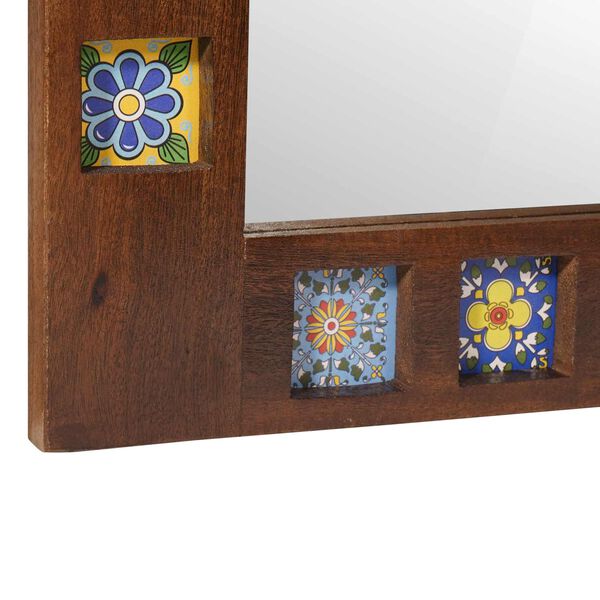 vidaXL Koupelnov&eacute; zrcadlo s &uacute;loži&scaron;těm Vla&scaron;sk&yacute; ořech 50 x 70 x 2,5 cm